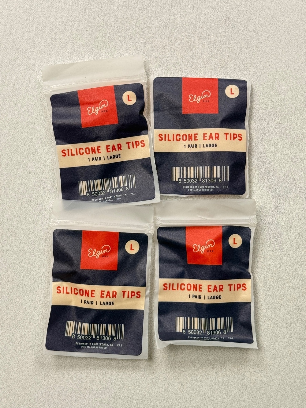 Elgin Discord Limited Orange Silicone Ear Tips Large 4-Pack